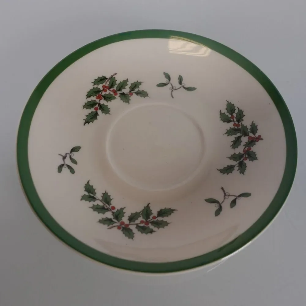 Spode Christmas Tree Teacup and Saucer Set 7 Ounce Made in England New in Box